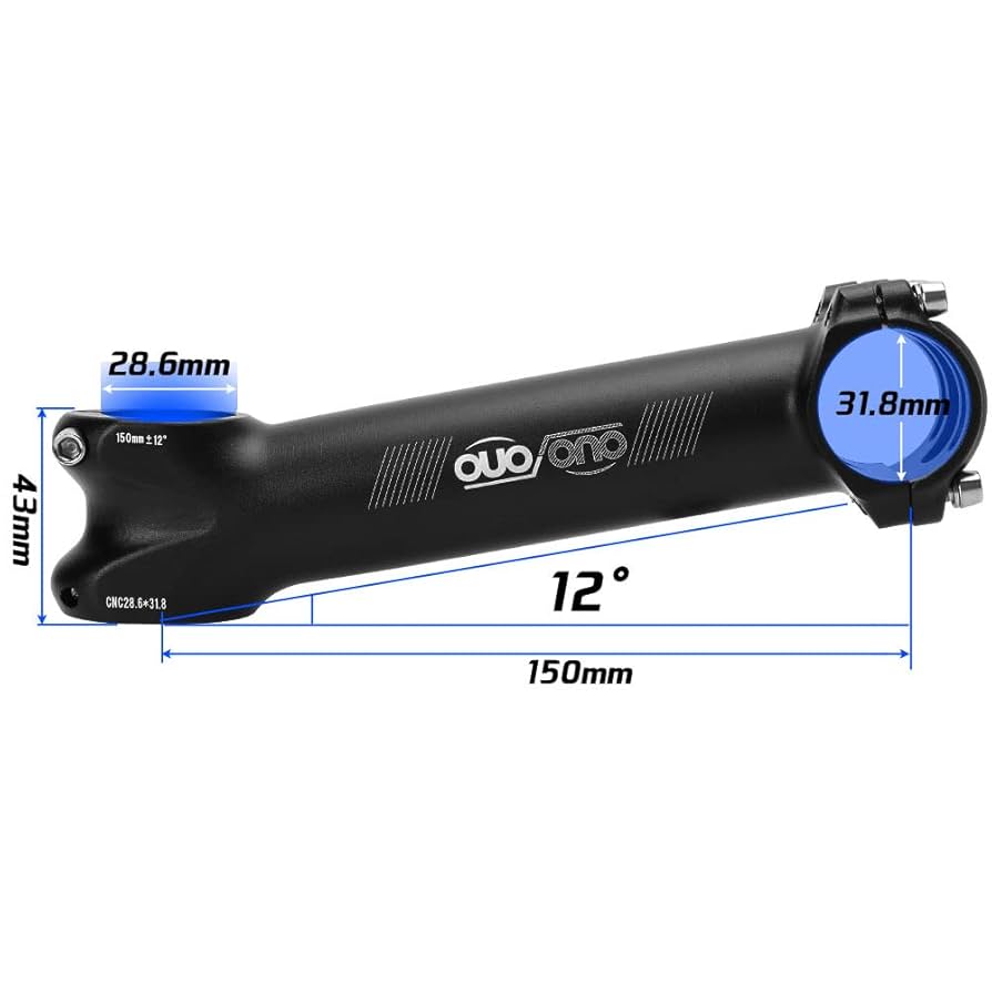 150mm Super Long Shock-Absorbing Bike Handlebar Stem for